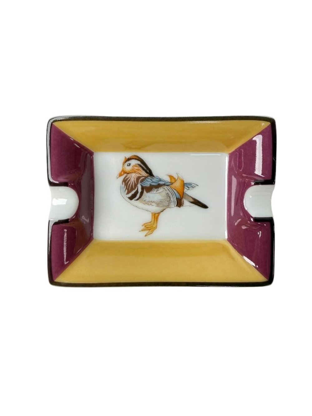 Hermes Ashtray Mandarin Duck Pattern Case